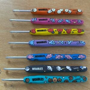 Woobles BT21 limited edition crochet hooks